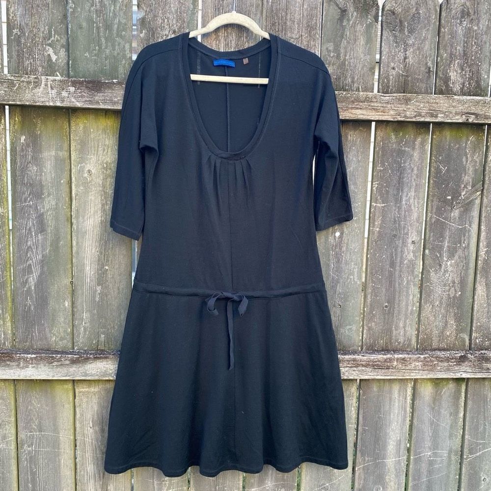 Martin + OSA Black Merino Wool Casual Dress | S
